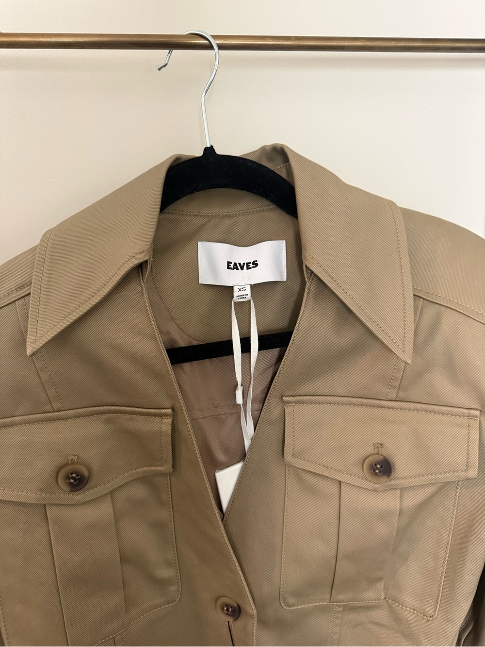 EAVES Revolve Lumi Mini Dress in Khaki - XS - Picture 5 of 6